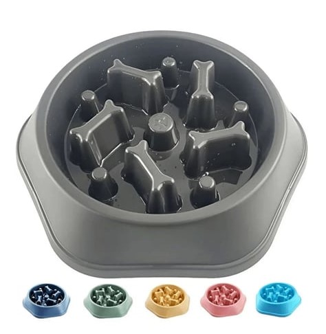 Madpet - Madpet (001) Yavaş Yeme Plastik Mama Kabı X 6 Adet