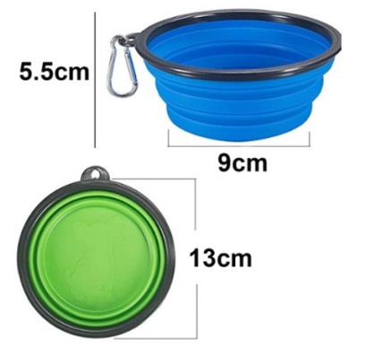 Madpet - Madpet (119) Katlanır Taşınabilir Mama Kabı X 5 Adet