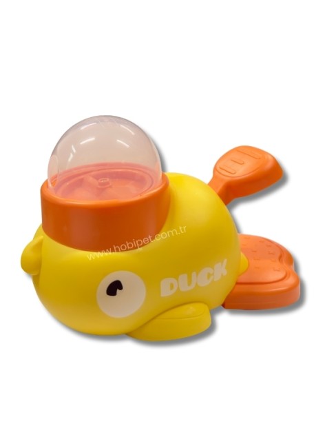 Madpet - Madpet 3 Başlıklı İnteraktif Ördek Basmalı Mama Dağıtıcı Oyuncak (MAD-369)