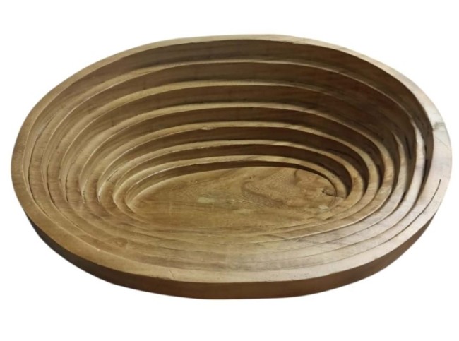 Madpet - Madpet 505 Oval Ahşap Yatak 50 Cm