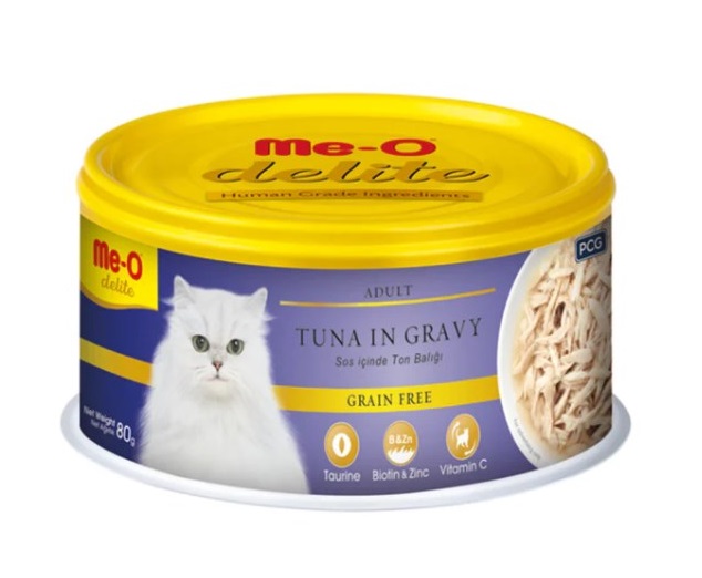 Meo Delite Ton Balıklı Tahılsız Kedi Konservesi 80gr x 24 Adet