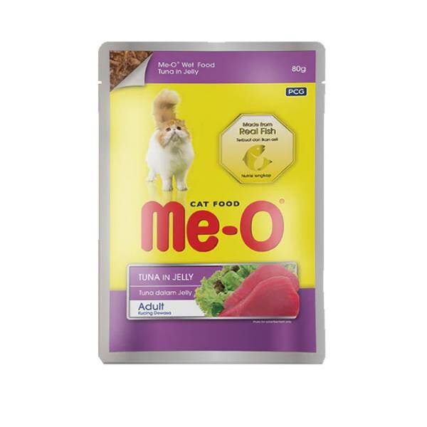 Me-O - Meo Ton Balıklı Yetişkin Kedi Pouch Mama 80 gr x 12 Adet