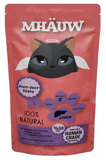 Mhauw - Mhauw Ciğerli Etli Kedi Çorbası 80 Gr X 30 Adet