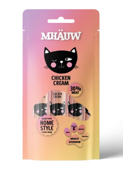 Mhauw - Mhauw Multivitamin Krema Kedi Ödülü 15 Gr 4 Lü X 20 Adet