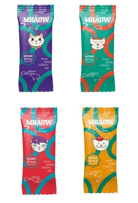 Mhauw - Mhauw Pate Mix Karışık Yetişkin Kedi Pouch 80 Gr X 40 Adet