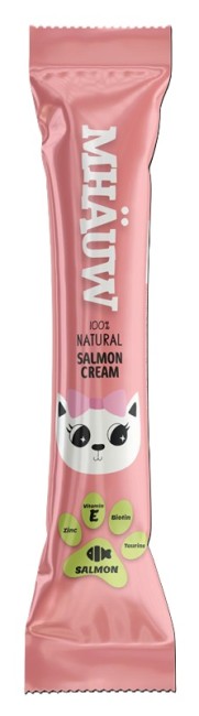 Mhauw - Mhauw Somonlu Krema Kedi Ödülü (Kavanoz) 15 Gr X 30 Adet