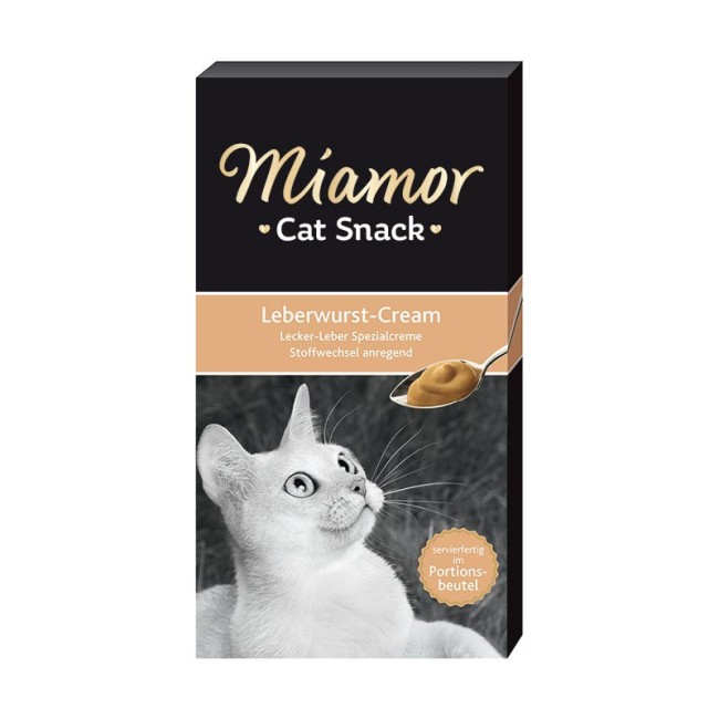 Miamor - Miamor Ciğerli Krema Kedi Ödülü 6x15 Gr