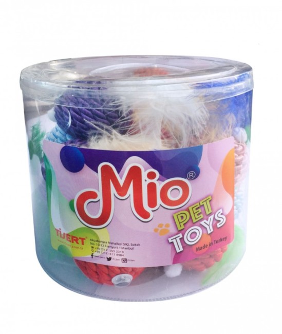 Mio - Mio İp Sargılı Top Kedi Oyuncağı X 20 Adet