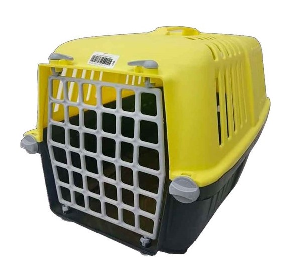 Mio - Mio Küçük Boy Plastik Kedi Taşıma Çantası Renkli-Siyah X 10 Adet