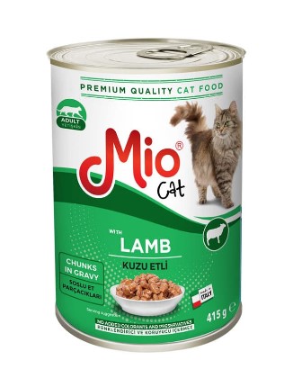 Mio Kuzu Etli Yetişkin Kedi Konserve 415 Gr X 24 Adet