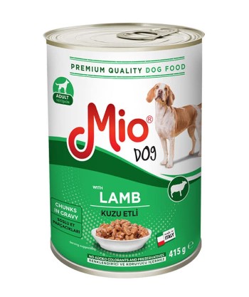 Mio - Mio Kuzu Etli Yetişkin Köpek Konserve 415 Gr X 24 Adet