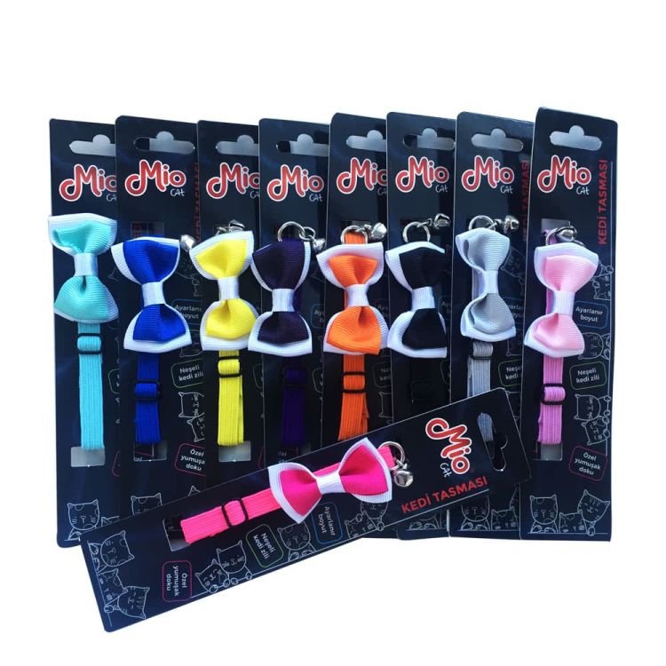 Mio Papyonlu Kedi Tasması X 12 Adet