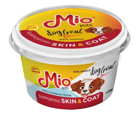 Mio - Mio Skin Coat Yumuşak Köpek Ödülü 120 Gr X 4 Adet