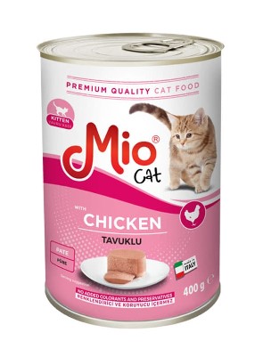 Mio Tavuklu Yavru Kedi Konserve Püre 400 Gr X 24 Adet