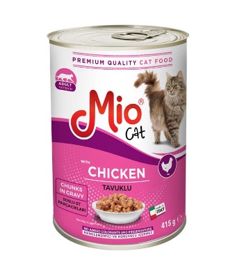 Mio Tavuklu Yetişkin Kedi Konserve 415 Gr X 24 Adet