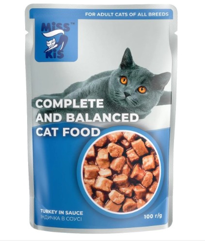 Miss Kis Hindili Yetişkin Kedi Pouch 100 Gr X 24 Adet Miss Kis Hindili Yetişkin Kedi Pouch 100 Gr X 24 Adet