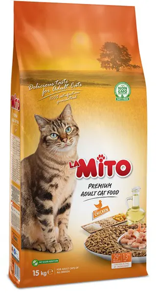 Mito - Mito Tavuklu Yetişkin Kedi Maması 15 Kg