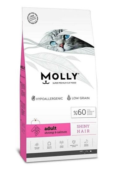 Molly - Molly Karides Ve Somonlu Yetişkin Kedi Maması 15 Kg