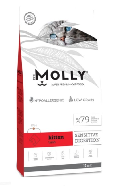 Molly - Molly Kitten Kuzu Etli Yavru Kedi Maması 15 Kg