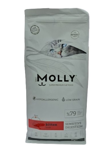 Molly Kitten Kuzu Etli Yavru Kedi Maması 2 Kg