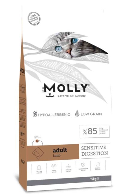 Molly - Molly Kuzu Etli Yetişkin Kedi Maması 15 Kg