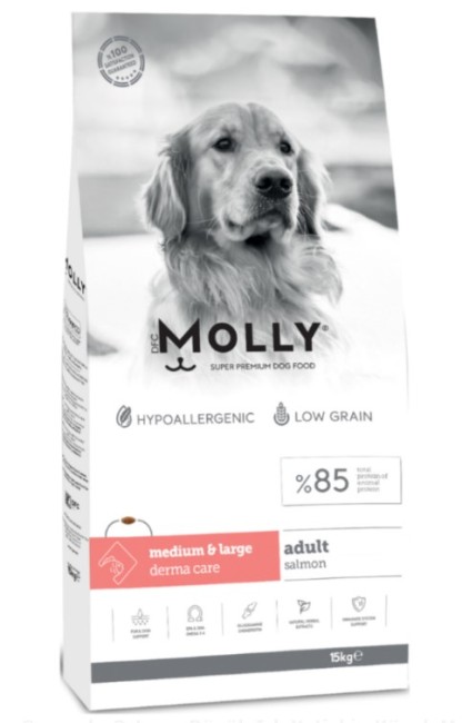 Molly - Molly Medium Large Adult Somonlu Yetişkin Köpek Maması 15 Kg