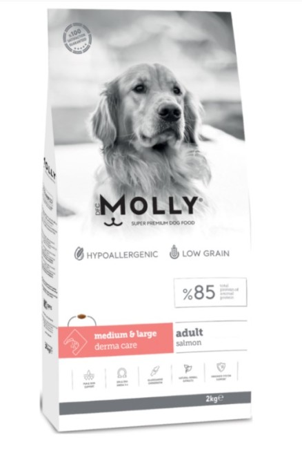 Molly - Molly Medium Large Adult Somonlu Yetişkin Köpek Maması 2 Kg