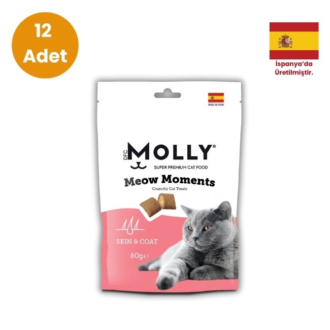 Molly - Molly Meow Moments Skin Coat Kedi Ödülü 60gr x 12 Adet