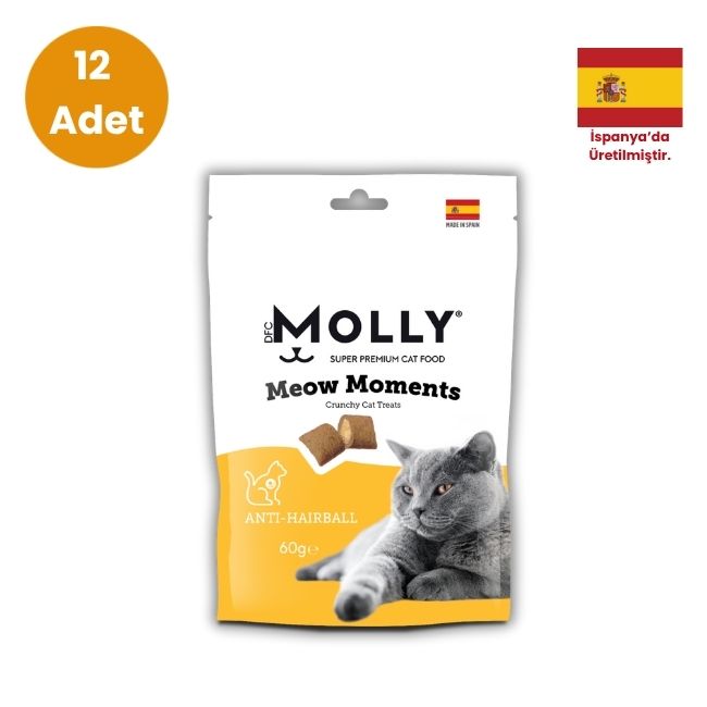 Molly - Molly Meow Moments Anti-Hairball Kedi Ödülü 60gr x 12 Adet
