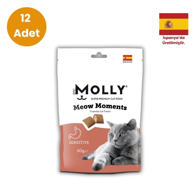 Molly - Molly Meow Moments Sensitive Kedi Ödülü 60gr x 12 Adet