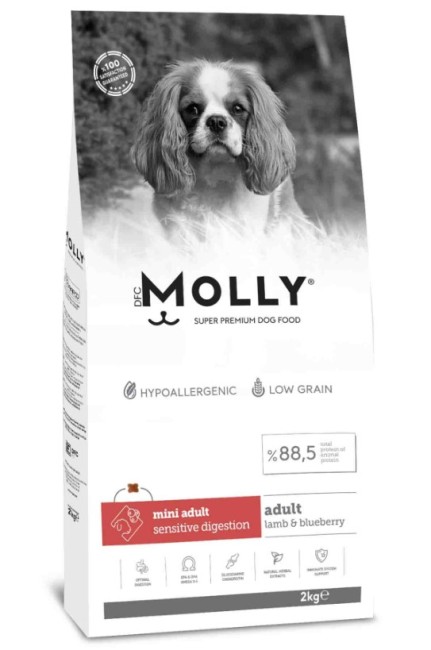 Molly - Molly Mini Adult Kuzu Etli Yaban Mersinli Yetişkin Köpek Maması 2 Kg