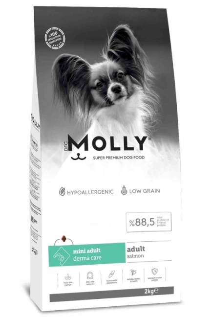 Molly - Molly Mini Adult Somonlu Yetişkin Köpek Maması 2 Kg