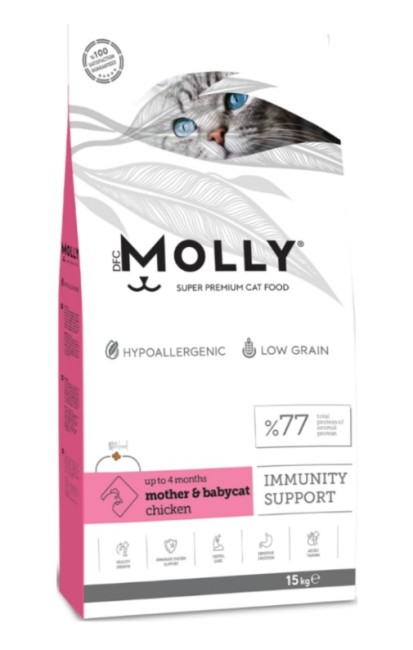 Molly - Molly Mother Babycat Tavuklu Yavru Kedi Maması 15 Kg