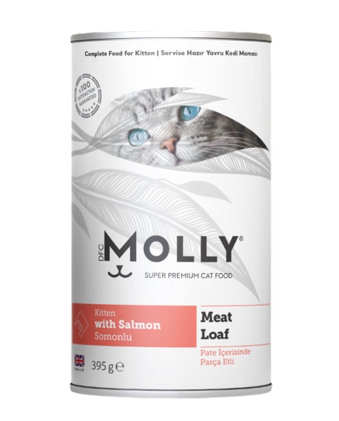 Molly - Molly Somonlu Pate Yavru Kedi Konservesi 395 Gr X 12 Adet