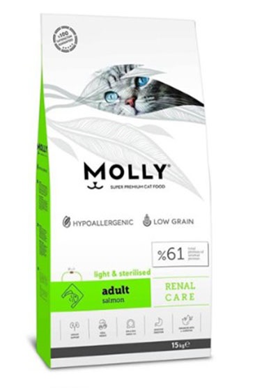 Molly Sterilised Somonlu Kısır Kedi Maması 15 Kg