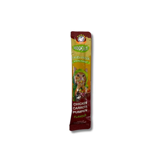 Moochie Tavuk Havuç ve Bal Kabaklı Krema Kedi Ödülü 30 x 15gr - Thumbnail