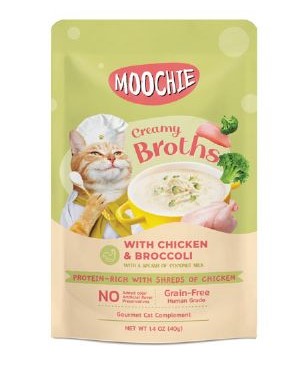 Moochie Tavuk Ve Brokoli Çorba Kedi Ödülü 40 Gr X 16 Adet