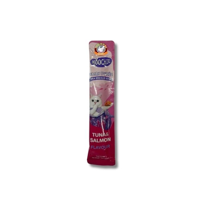 Moochie Ton ve Somon Balıklı Krema Kedi Ödülü 30 x 15gr