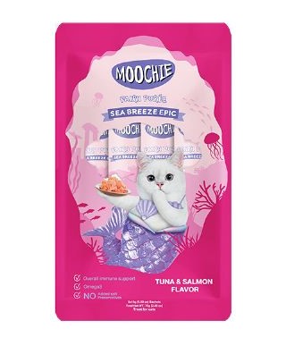 Moochie Ton Ve Somon Krema Kedi Ödülü 15 Gr 5 Li X 12 Adet