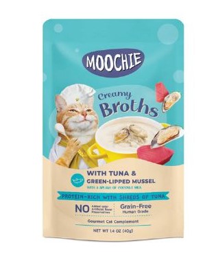 Moochie Ton Yeşil Dut Ve Midye Çorba Kedi Ödülü 40 Gr X 16 Adet