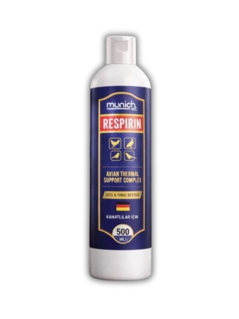 Munich Vet - Munich Vet Respirin Kuşlar İçin Ateş Düşürücü Takviye 500 Ml