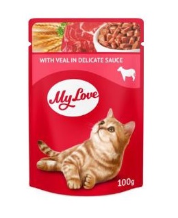 My Love Dana Etli Yetişkin Kedi Pouch Mama 100 Gr X 24 Adet