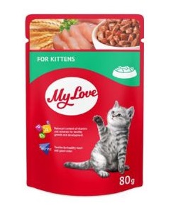 My Love Kitten Yavru Kedi Pouch Mama 80 Gr X 24 Adet