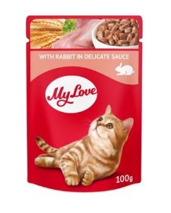 My Love Tavşan Etli Yetişkin Kedi Pouch Mama 100 Gr X 24 Adet