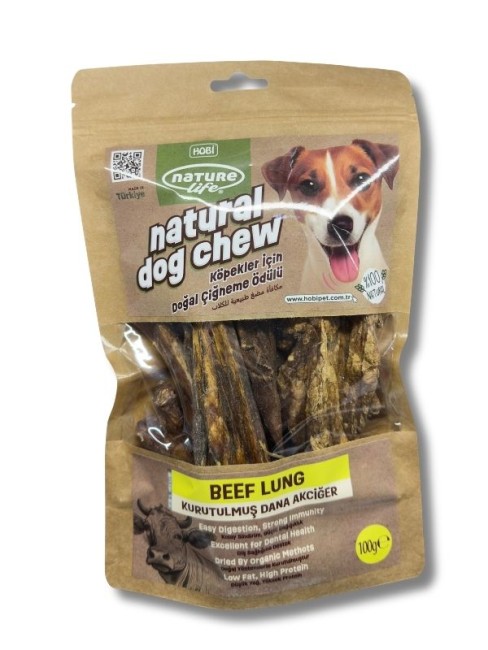 NatureLife - Naturelife Kurutulmuş Dana Akciğer Köpek Ödülü 100 gr