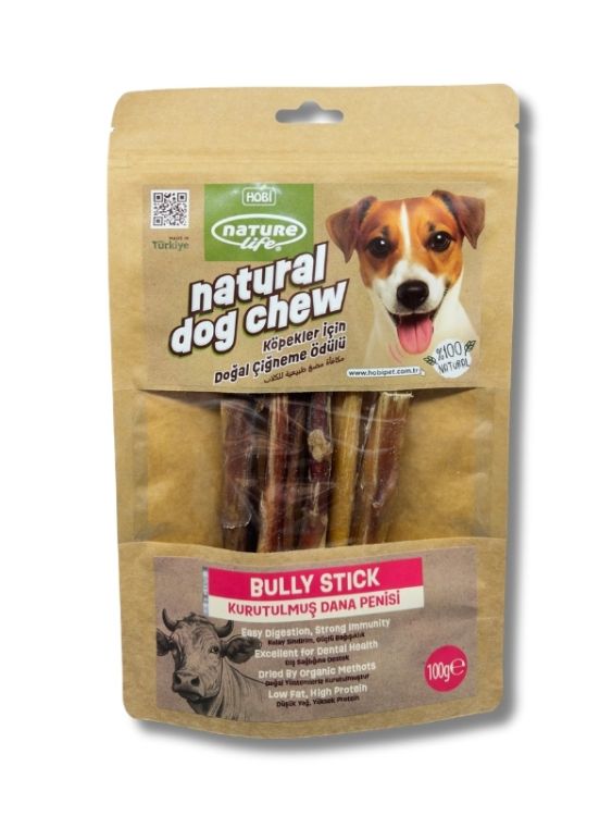 Naturelife Kurutulmuş Dana Penisi Köpek Çiğneme Ödülü 100 gr