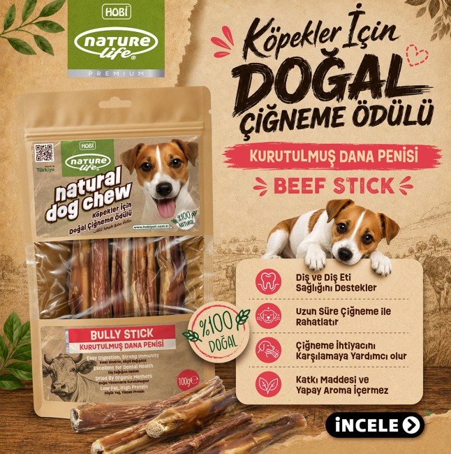NatureLife - Naturelife Kurutulmuş Dana Penisi Köpek Çiğneme Ödülü 100 gr