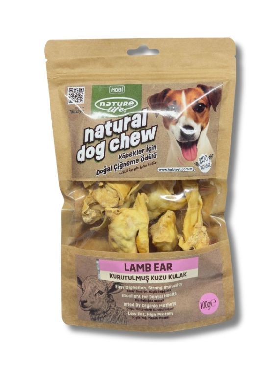 Naturelife Kurutulmuş Kuzu Kulak Köpek Çiğneme Ödülü 100 gr