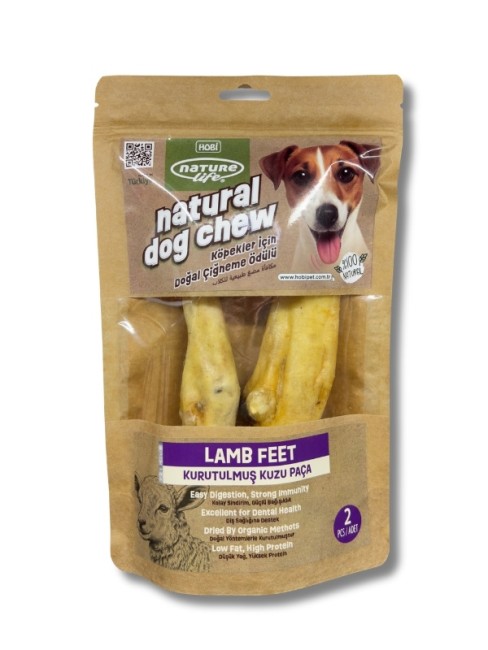 NatureLife - Naturelife Kurutulmuş Kuzu Paça Köpek Çiğneme Ödülü 2′li