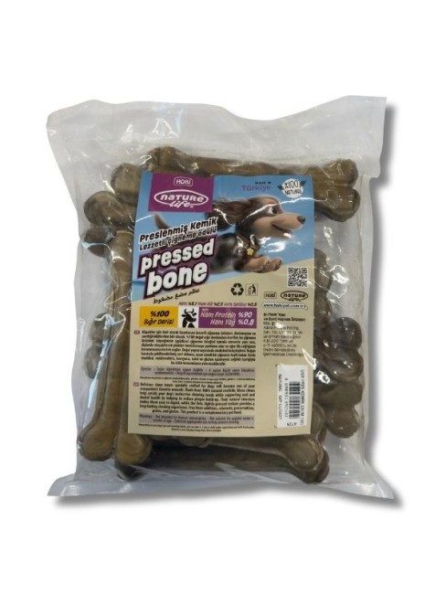 NatureLife - Naturelife Preslenmiş Kemik Doğal Kahverengi 15 cm – 13 Adet (092502)